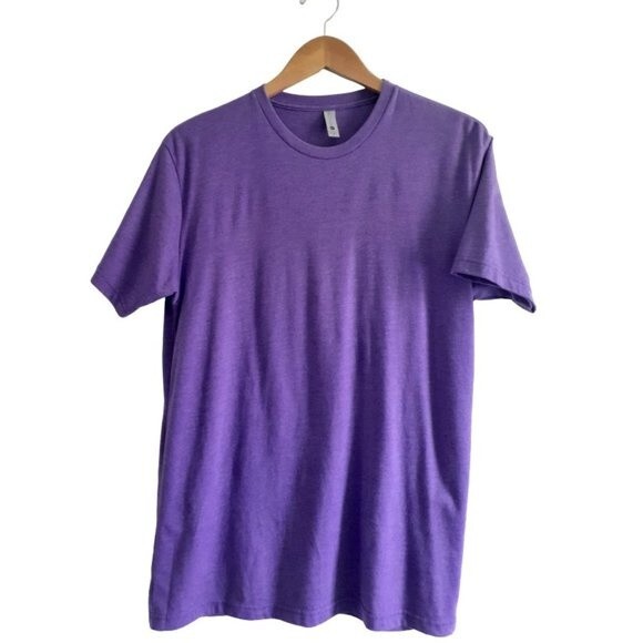 Unisex Next Level Apaprel Purple Tee Act With Integrity Size Medium NWOT - Picture 2 of 10